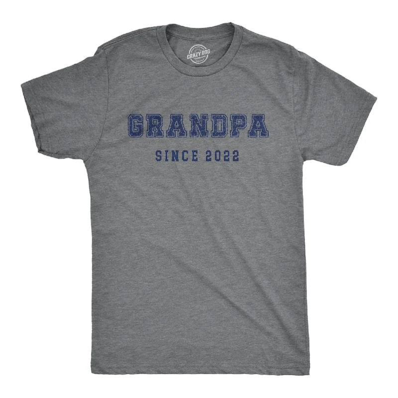 Custom T-Shirts for Groups-Grandpa Since 2022 Men's T Shirt