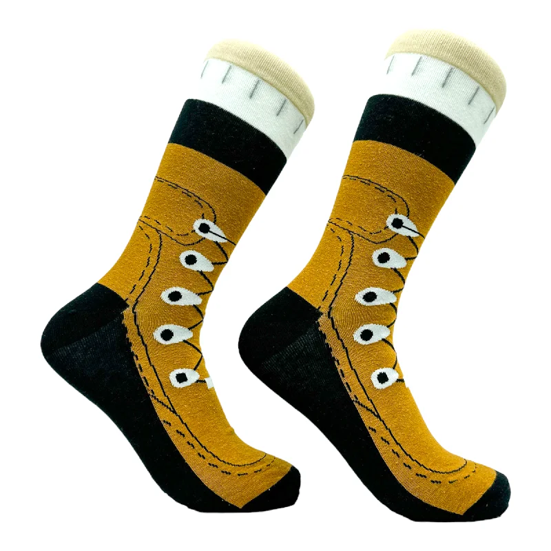 Custom Anti-Slip Socks-Men's Hiking Boots Socks