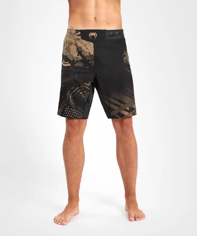 Custom Shorts for Marathon Runners-Venum Gorilla Jungle Fightshort - Black/Sand