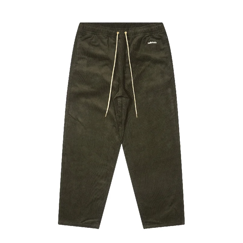 Custom Custom Fit Pants-Logo Corduroy Pants (dark green)