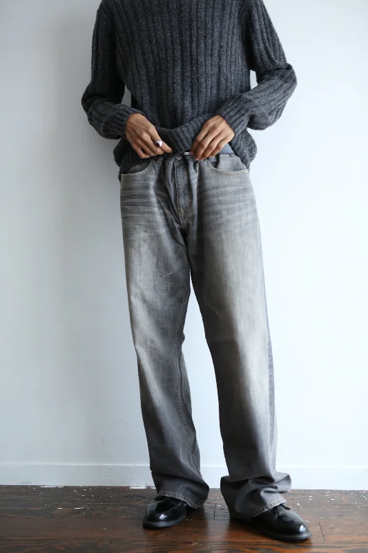 Custom Breathable Hiking Pants-90'S DENIM STRAIGHT PANTS