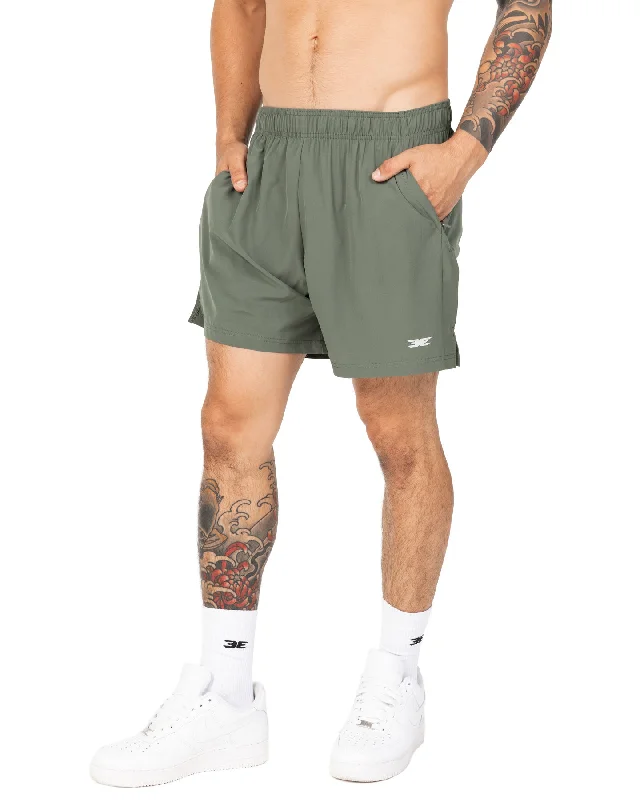 Custom Sustainable Shorts-Elite Aero Shorts - Forest Green