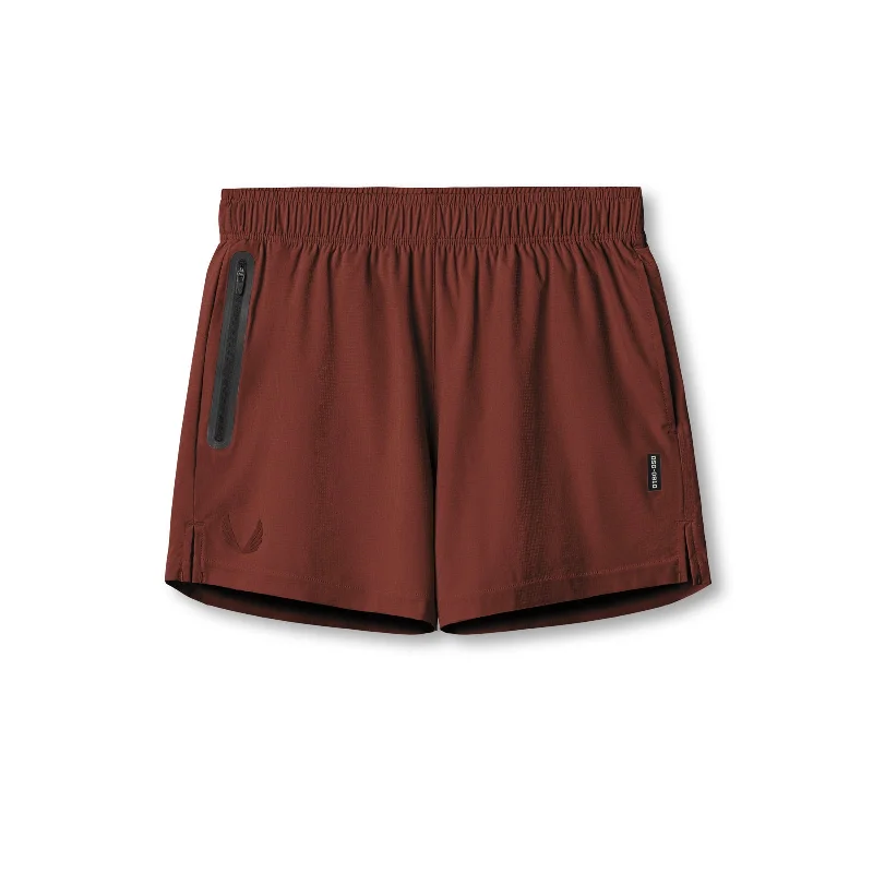 Custom Long Shorts for Women-0810. Ultralite™ 6" Linerless Short - Brick