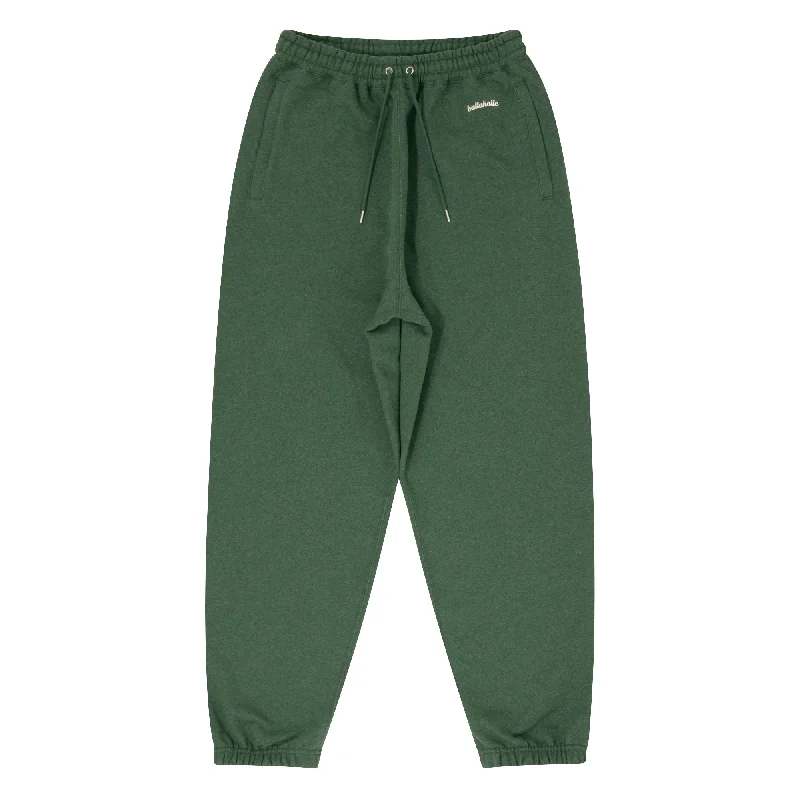 Custom Trousers-Small Logo Sweat Pants (heather green)