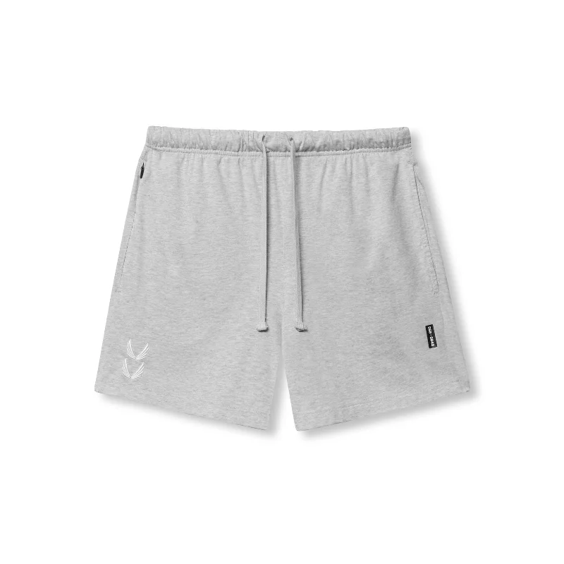 Custom Sports Shorts for Women-0849. Tech Essential™ Sweat Short - Heather Grey