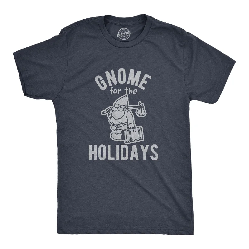 Custom T-Shirts for Team Building-Gnome For The Holidays Men's T Shirt