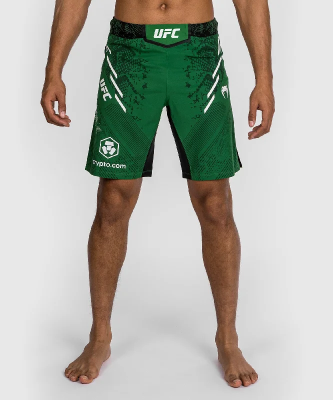 Custom Cargo Shorts-UFC Adrenaline by Venum Authentic Fight Night Men's Fight Short - Long Fit - Green