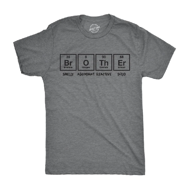 Custom T-Shirts for Groups-Brother Periodic Table Men's T Shirt