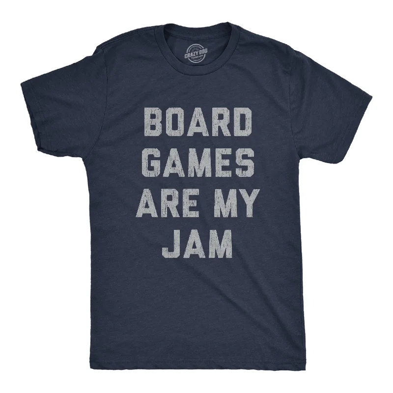 Custom T-Shirts with Organic Cotton-Board Games Are My Jam Men's T Shirt