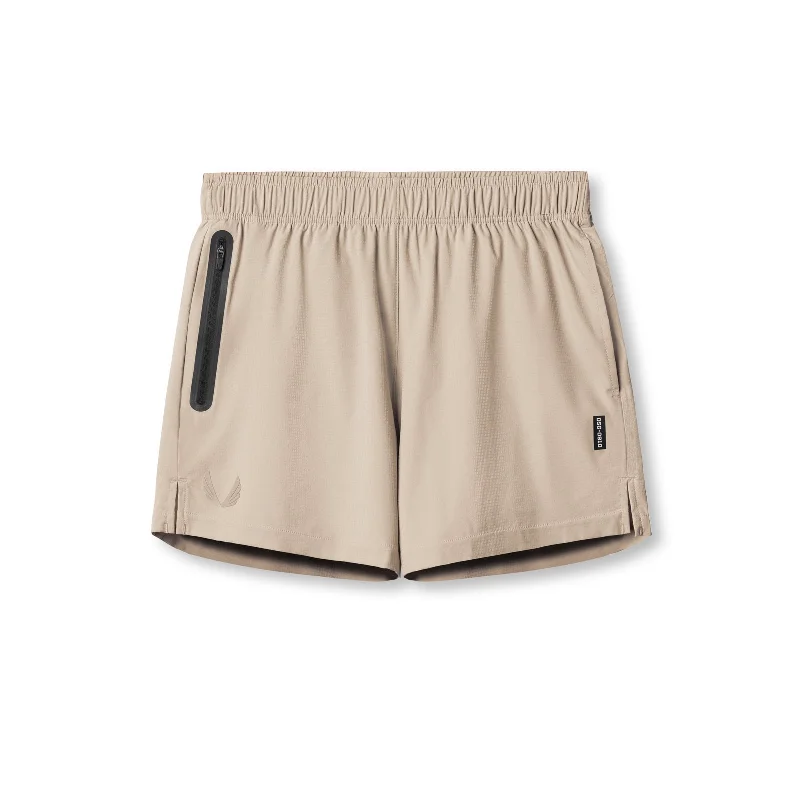 Custom Short Shorts for Women-0810. Ultralite™ 6" Linerless Short - Beige