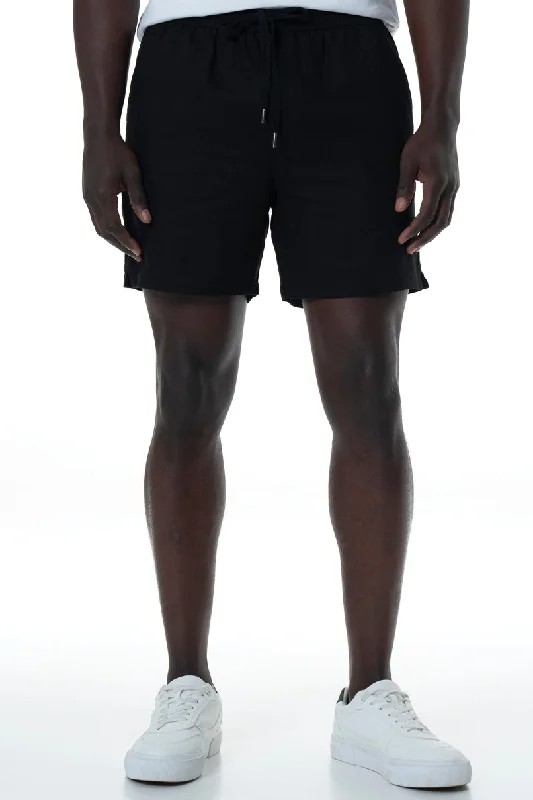 Custom Shorts for Outdoor Workers-Pull On Shorts _ 151871 _ Black