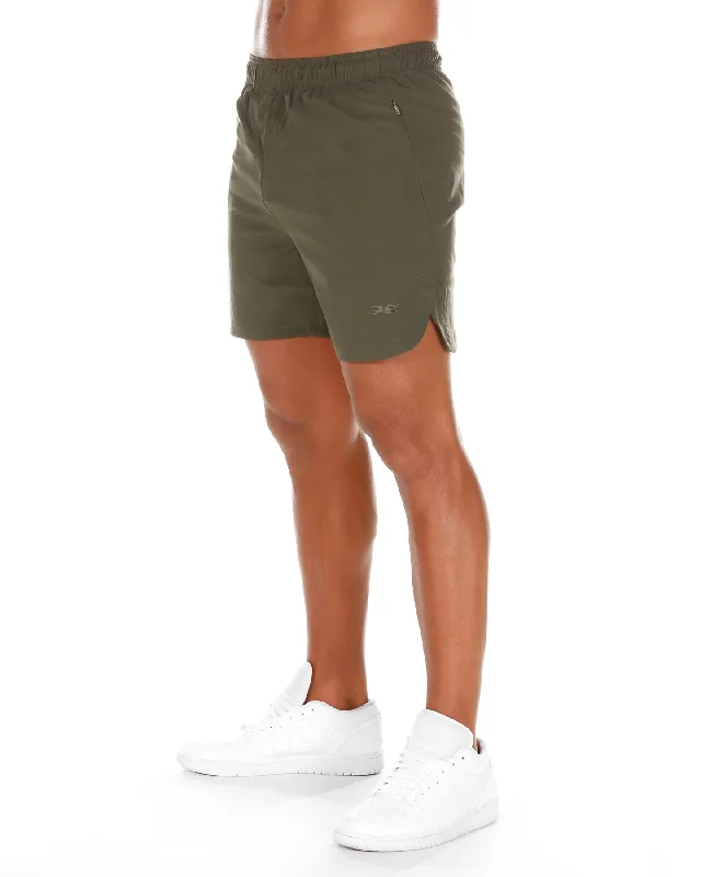 Custom Outdoor Shorts-Woven Tech Shorts - Khaki