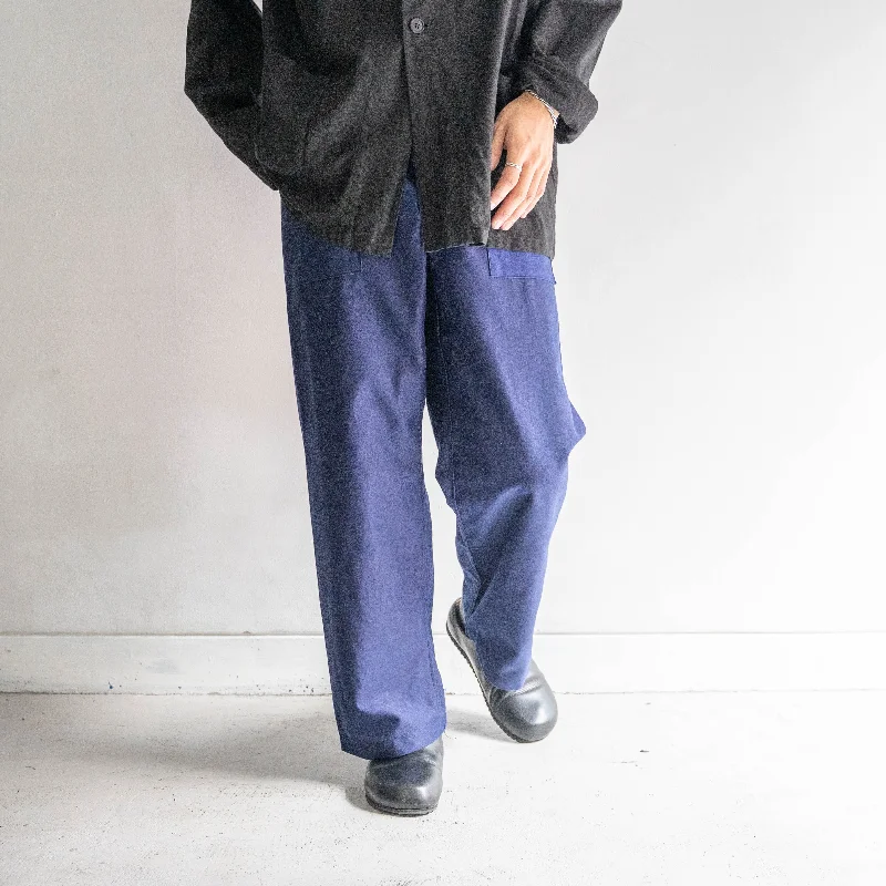 Custom Ski Pants-1950-60s Italian military light weight moleskin work pants 'dead stock' -pocket remake-