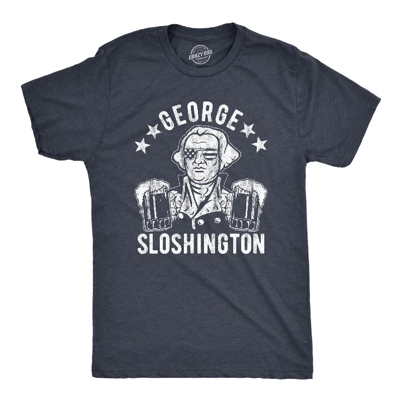 Custom T-Shirts for Hiking-George Sloshington Men's T Shirt