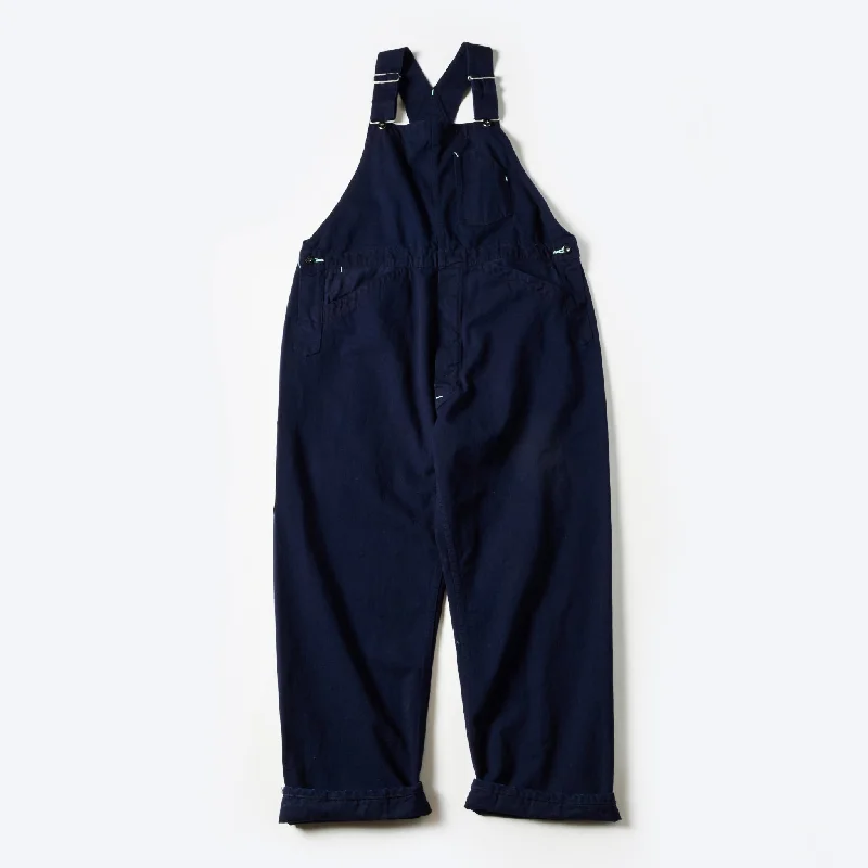 Custom Waterproof Cargo Pants-#1401-FTI No.1 Overalls : flat twill indigo