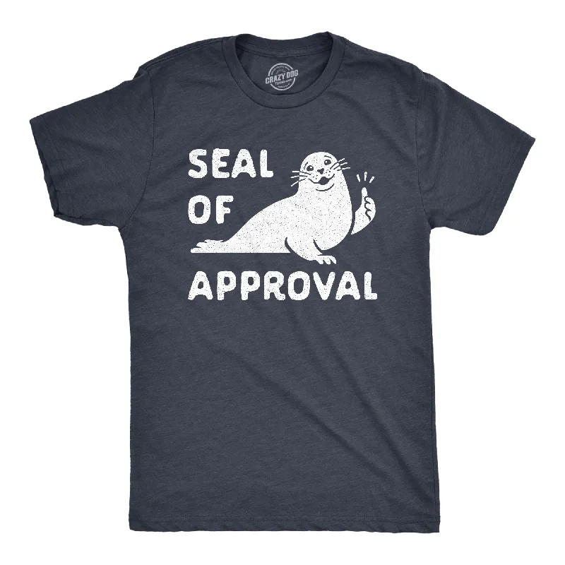 Custom T-Shirts for Group Photos-Seal Of Approval Men's T Shirt