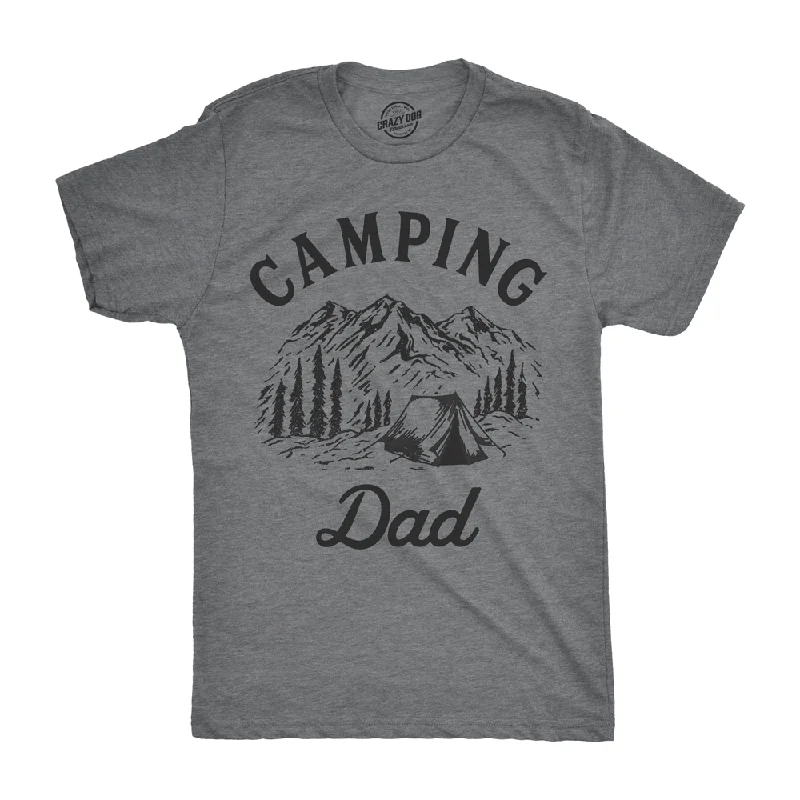 Custom T-Shirts with Minimalist Design-Camping Dad Men's T Shirt