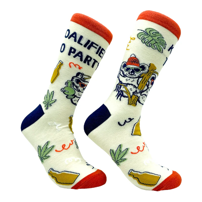 Custom Sports Team Socks-Women's Koalified To Party Socks