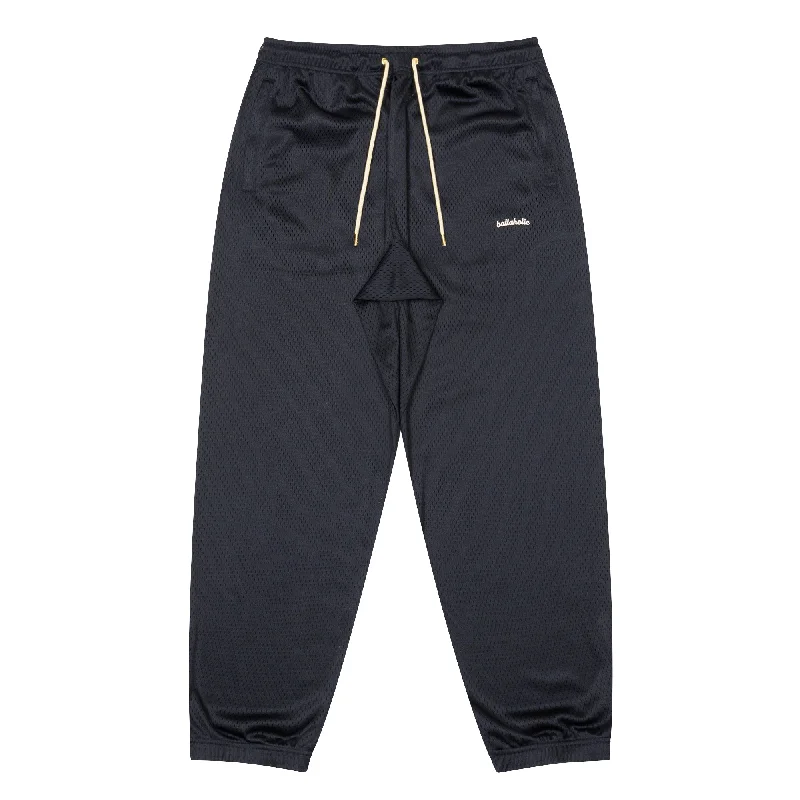 Custom Sustainable Pants-Logo Mesh Long Pants (navy)