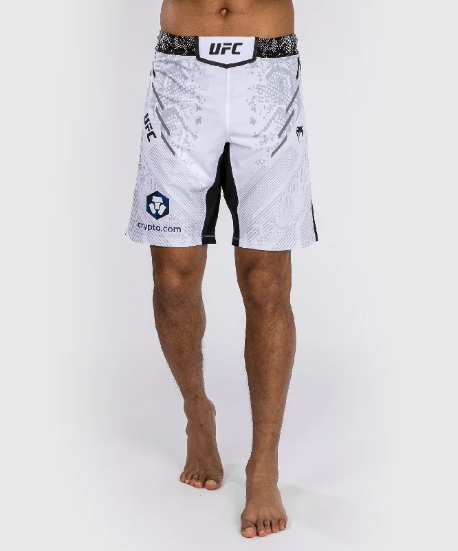 Custom Shorts for Fundraising Events-UFC Adrenaline by Venum Authentic Fight Night Men's Fight Short - Long Fit - White