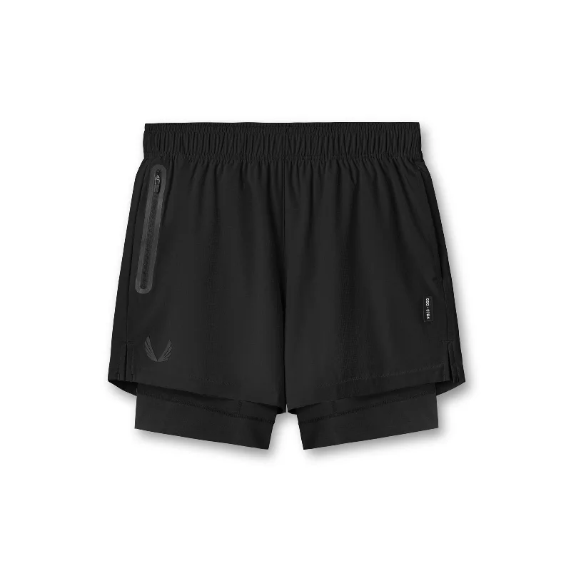 Custom High-Waisted Shorts-0784. Ultralite™ 6" Liner Short   - Dusk Black/Black