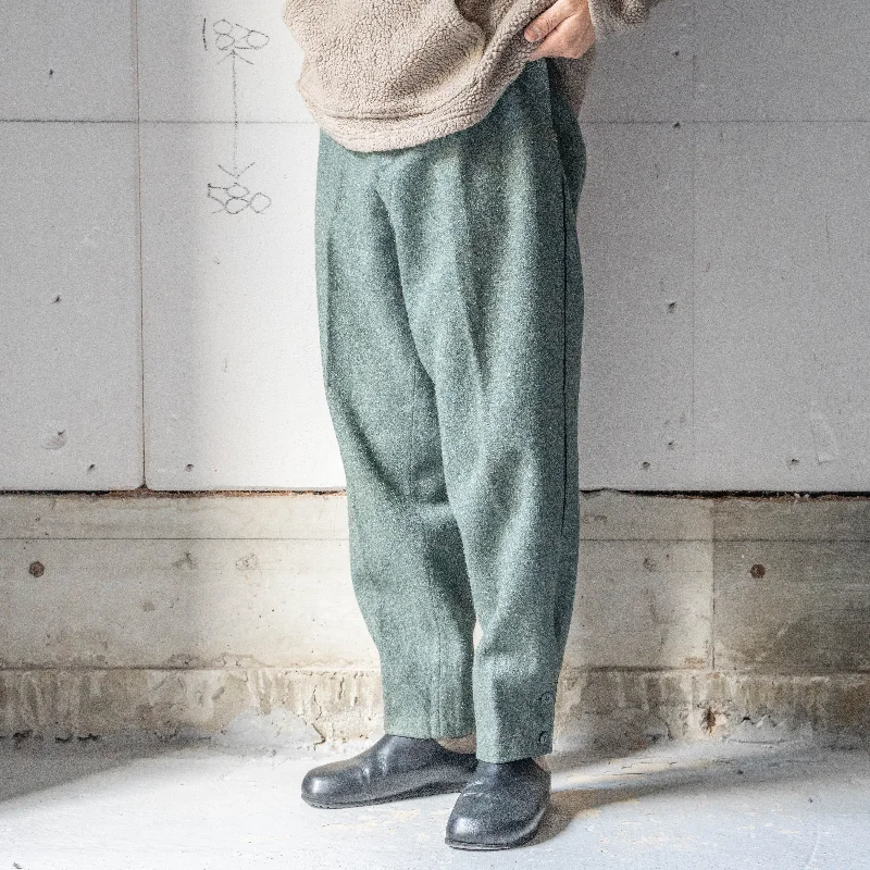 Custom Flared Pants-1940-50s Swiss military side line wool pants 'early model' 'dead stock'