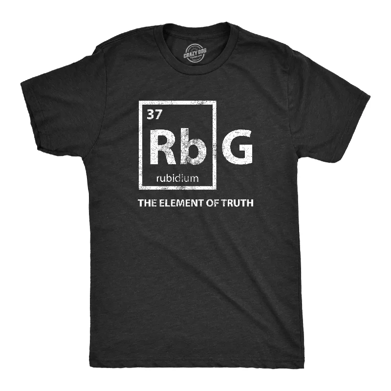 Custom T-Shirts for Family Outings-RBG Element Of Truth Men's T Shirt