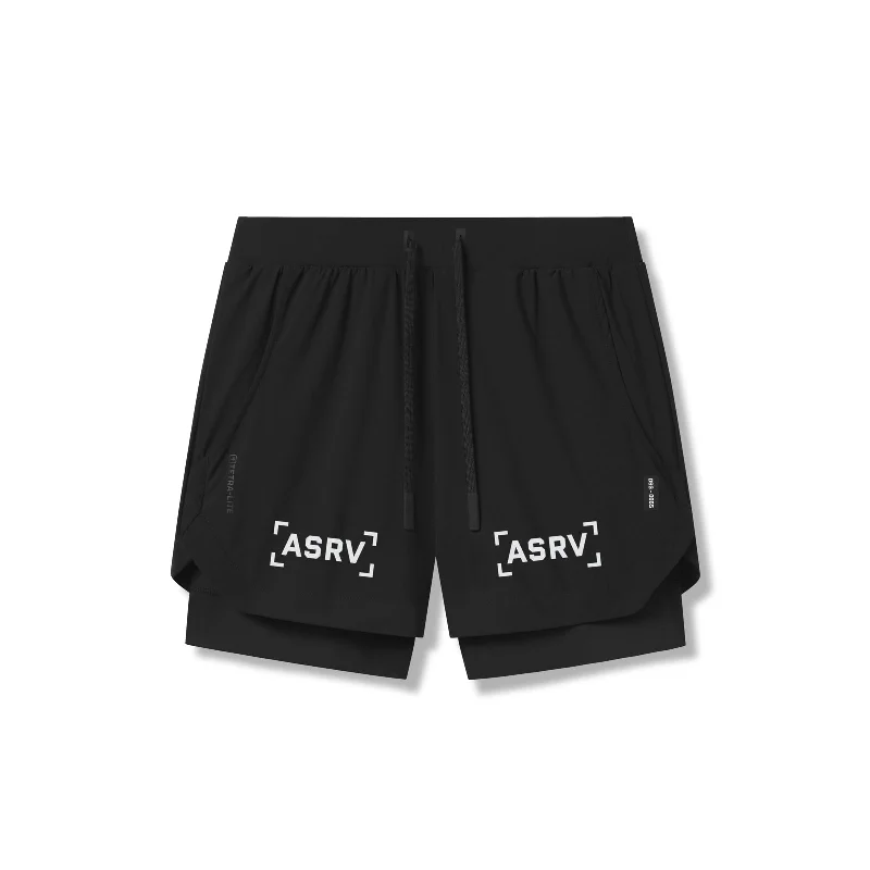 Custom Slim Fit Shorts-0865. Tetra-Lite® 5" Liner Short - Black "Bracket"/Black