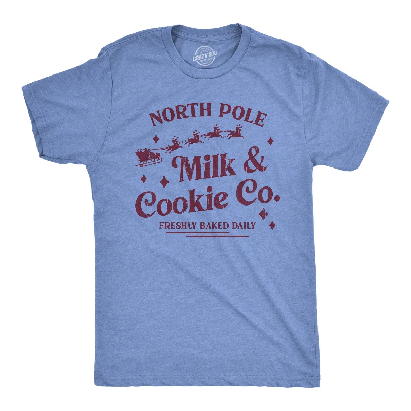 Custom T-Shirts for All-Day Comfort-North Pole Milk And Cookie Co Men's T Shirt