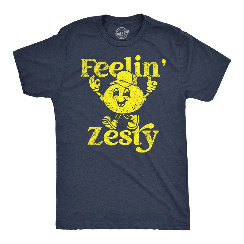 Custom T-Shirts for Hiking-Feelin Zesty Men's T Shirt