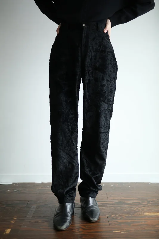 Custom Silk Pants-90's FUR PANTS