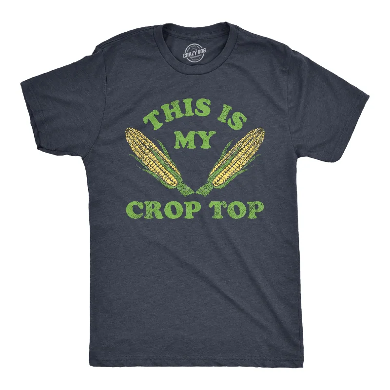 Custom T-Shirts with Quotes-This Is My Crop Top Men's T Shirt