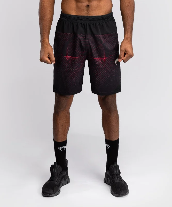 Custom Shorts for Stylish Casual Looks-Venum G-Fit Air Men's Training Shorts - Deep Black/Fire Red