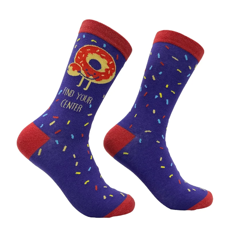 Custom Party Socks-Women's Find Your Center Socks