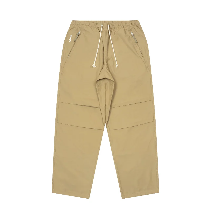 Custom Insulated Snow Pants-Knee Tuck Easy Pants (beige)