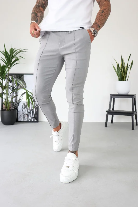 Custom Classic Fit Pants-Capo SMART Trouser - Grey