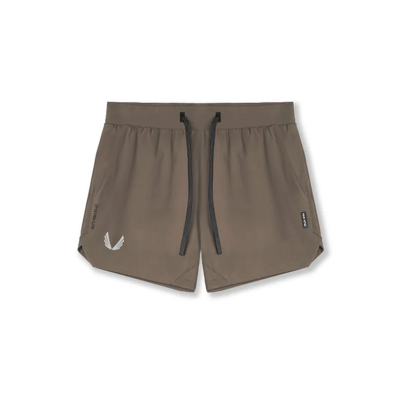 Custom Shorts for Luxury Comfort-0751. Tetra-Lite® 5" Linerless Short - Deep Taupe "Wings"