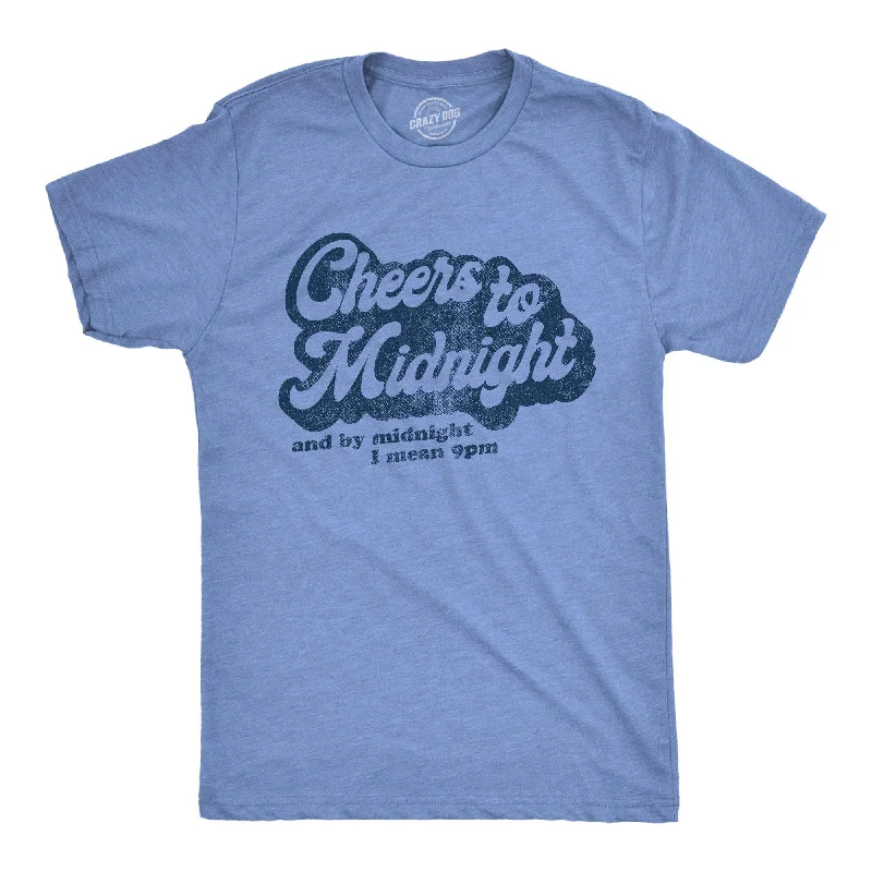 Custom T-Shirts with Meme Designs-Cheers To Midnight Men's T Shirt