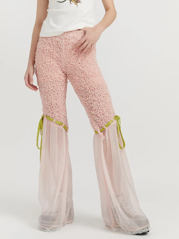 Custom Stretch Denim Pants-Saturday Night Pants Pink