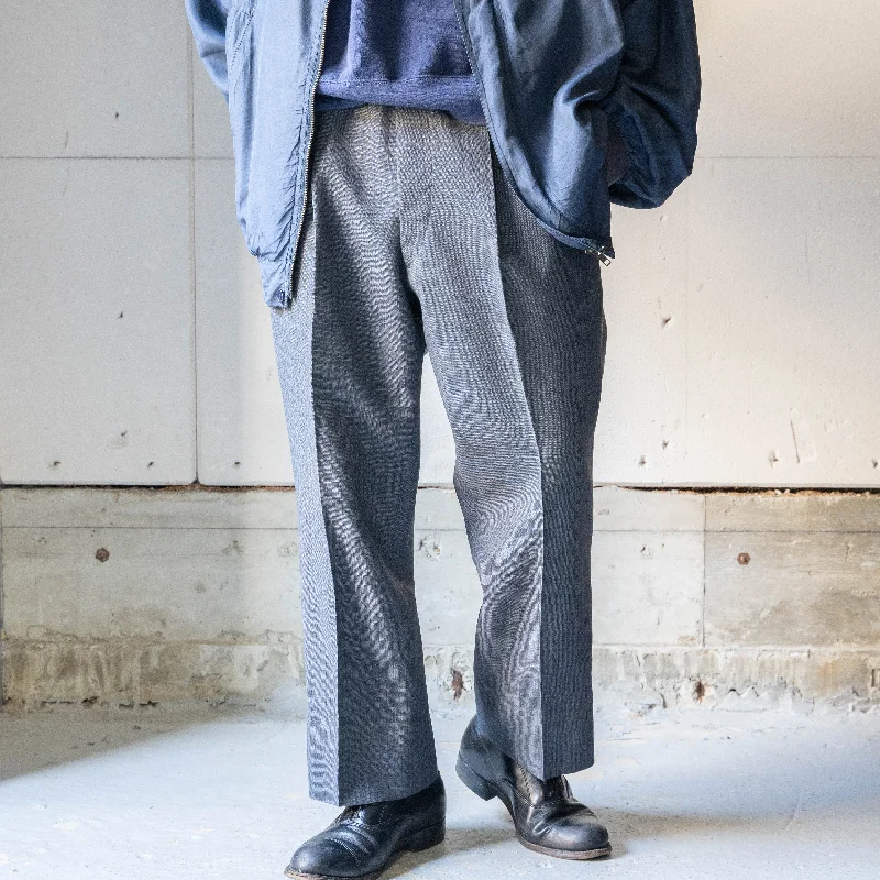 Custom Fall Pants-around1960s Japan vintage gray wool stripe pants