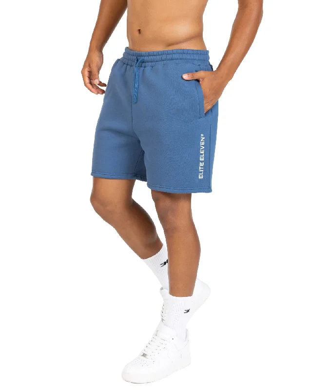 Custom Shorts with Belt Loops-Men's Registered Shorts - Mid Blue