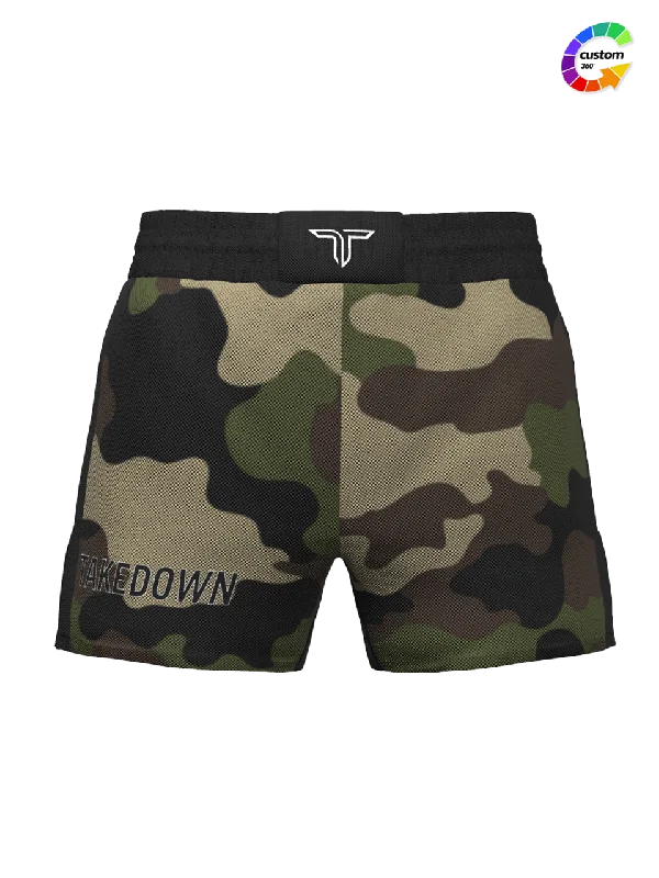 Custom Shorts for Barbecue Parties-TD-FS-001 360° Custom Fight Shorts (5"&7“ Inseam)