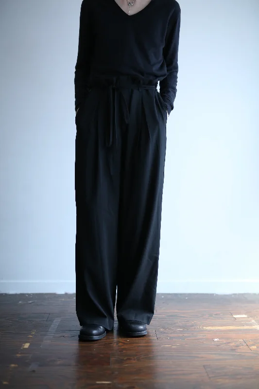 Custom Heavy-Duty Work Pants-90'S BELTED WIDE TROUSERS