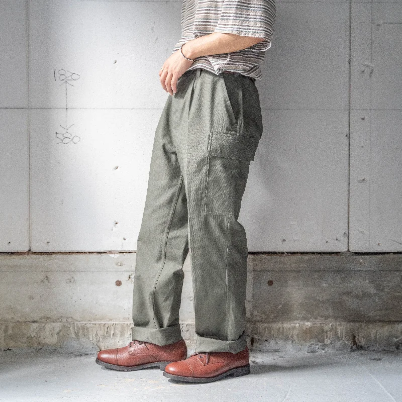 Custom Thermal Pants-1990s German military cargo pants -German moleskin- 'dead stock'