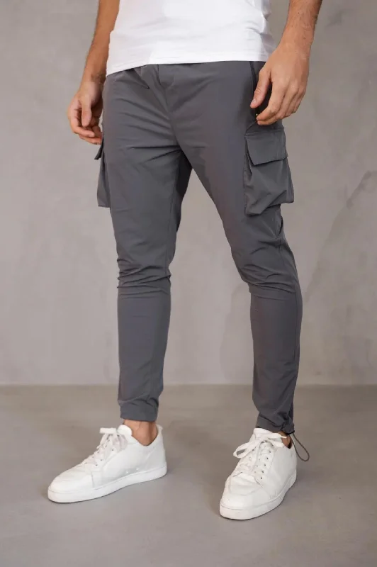 Custom Recycled Pants-Capo LIGHTWEIGHT Cargo Pant - Dark Grey