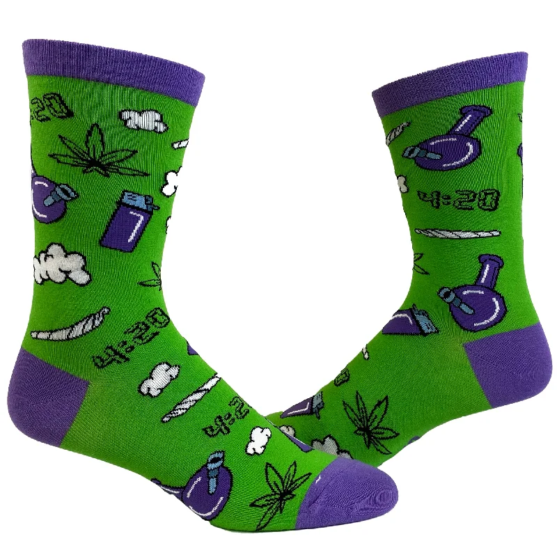 Custom Anniversary Socks-Womens 420 Weed Socks