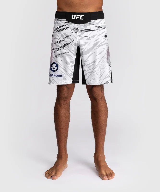 Custom Shorts with Athletic Branding-UFC Fusion by Venum Authentic Fight Night Men’s Fight Short - Long Fit - White