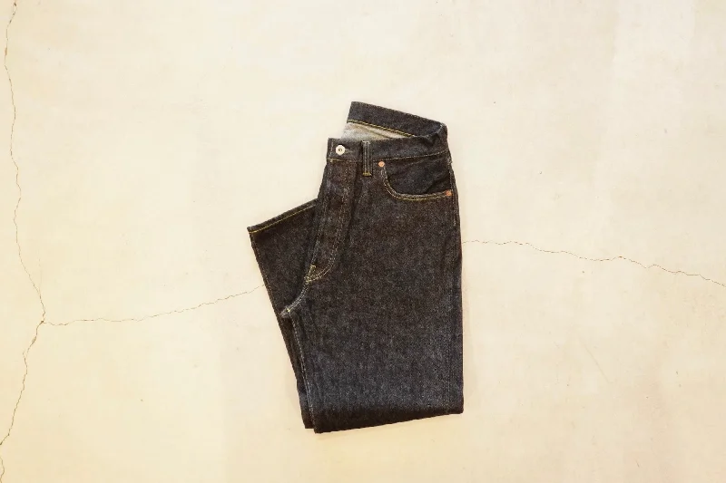 Custom Custom Work Jeans-A.PRESSE / Washed Denim Wide Pants