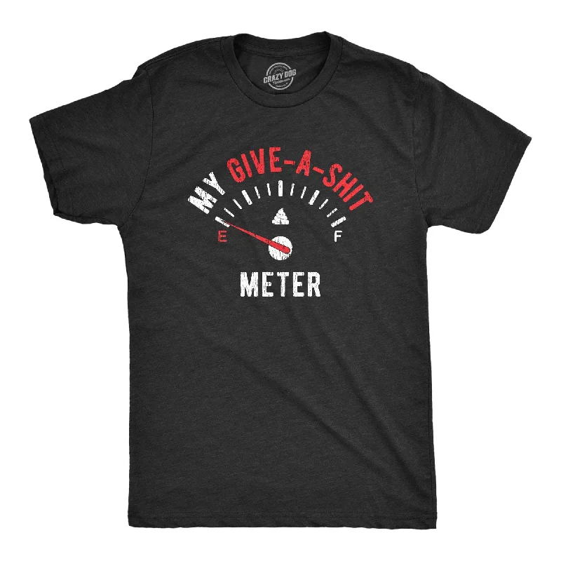 Custom T-Shirts with Pop Culture References-My Give-A-Shit Meter Men's T Shirt