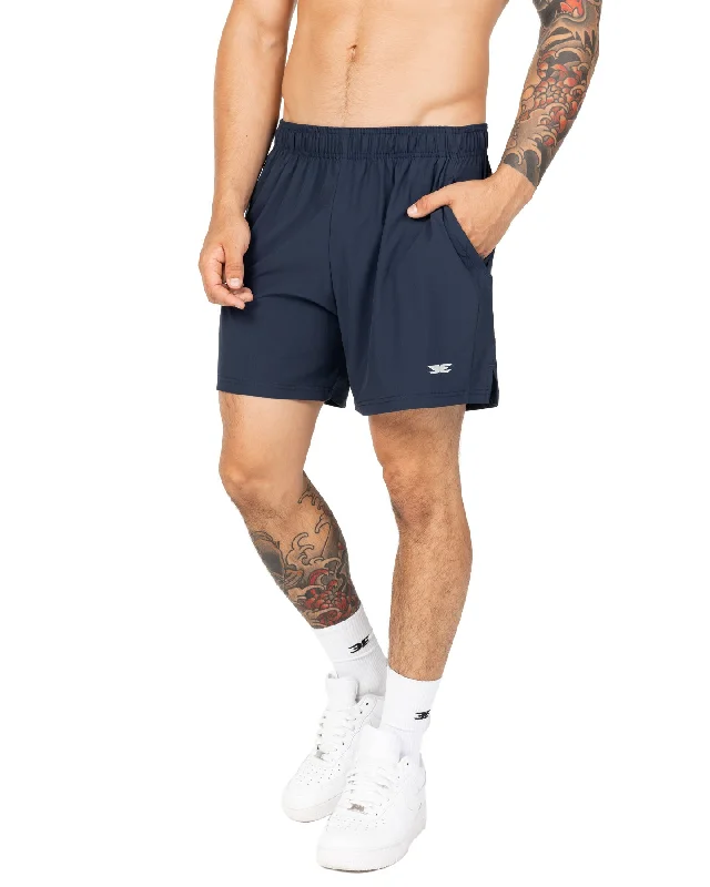 Custom Recycled Fabric Shorts-Elite Aero Shorts - Navy